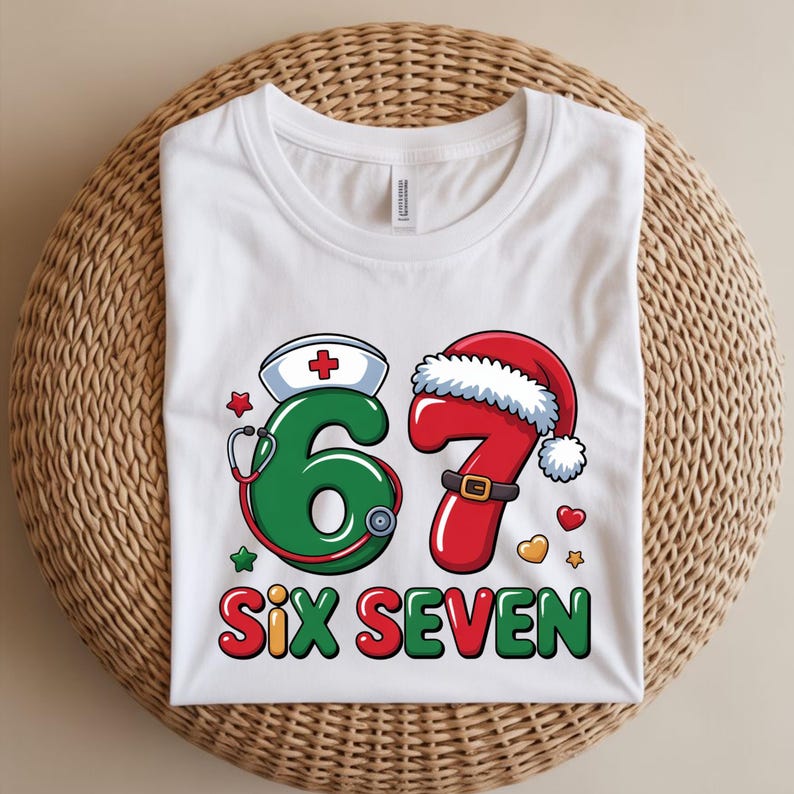 Christmas Nurse 6 7 Six Seven Funny Nurse Christmas Shirts