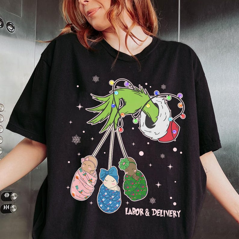 Labor And Delivery Nurse Christmas Sweatshirt, L&D Nurse Christmas Gift, Baby Ob Rn Sweater