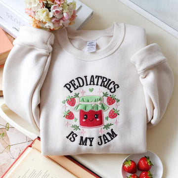 Pediatrics is my Jam Sweatshirt: Peds Nurse RN Sweater