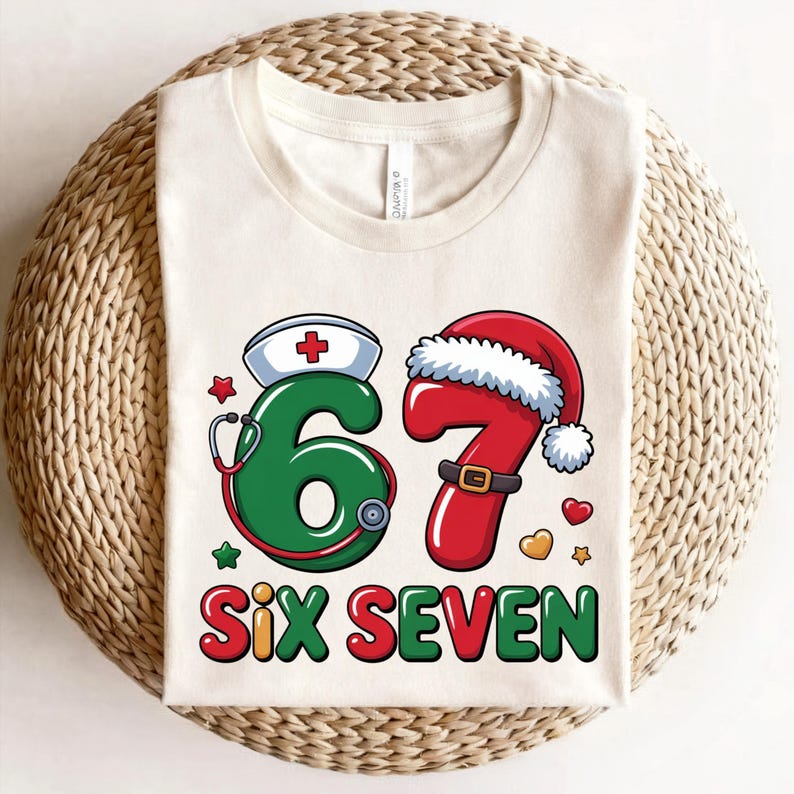 Christmas Nurse 6 7 Six Seven Funny Nurse Christmas Shirts