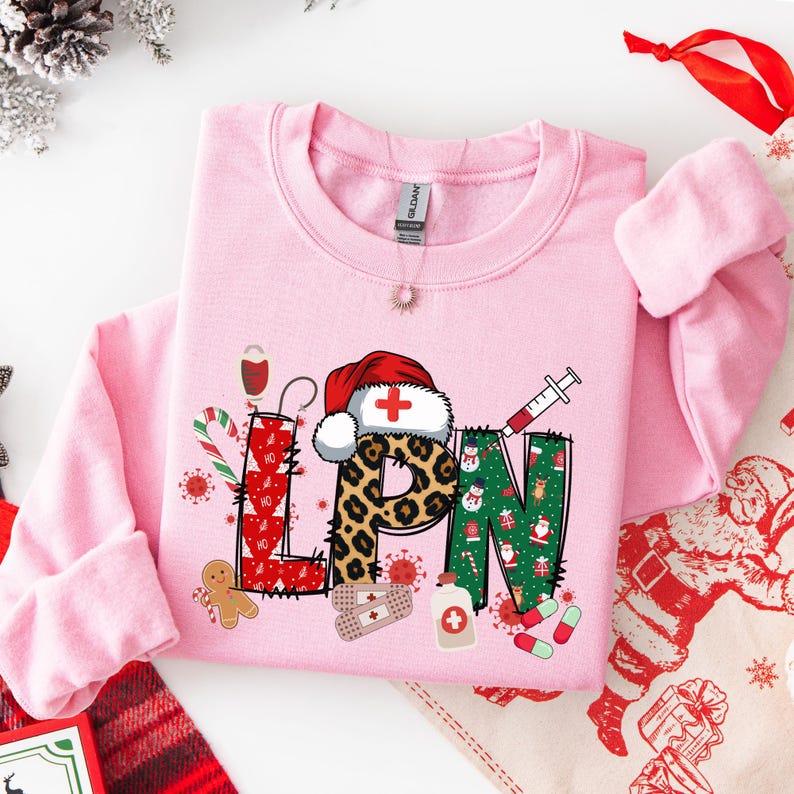 Licensed Practical Nurse Christmas Sweatshirt, Christmas LPN Shirt, Gift for LPN