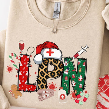 Licensed Practical Nurse Christmas Sweatshirt, Christmas LPN Shirt, Gift for LPN