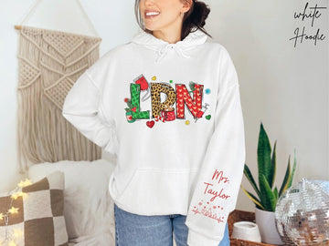 Personalized Licensed Practical Nurse Christmas Sweatshirt, Gift for LPN Graduation