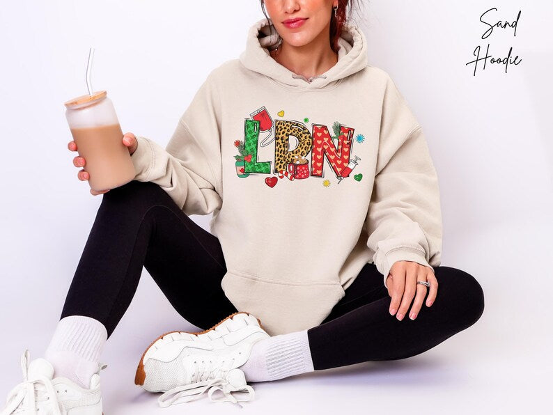 Personalized Licensed Practical Nurse Christmas Sweatshirt, Gift for LPN Graduation