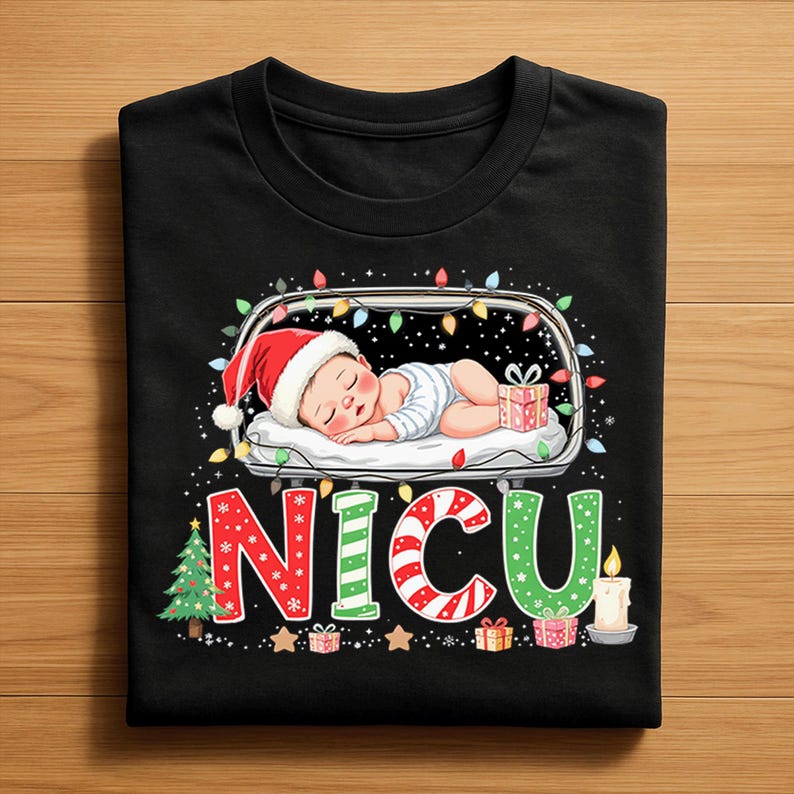 Cute NICU Nurse Christmas Sweatshirt, Tshirt, Hoodie. Xmas Nurse Gifts