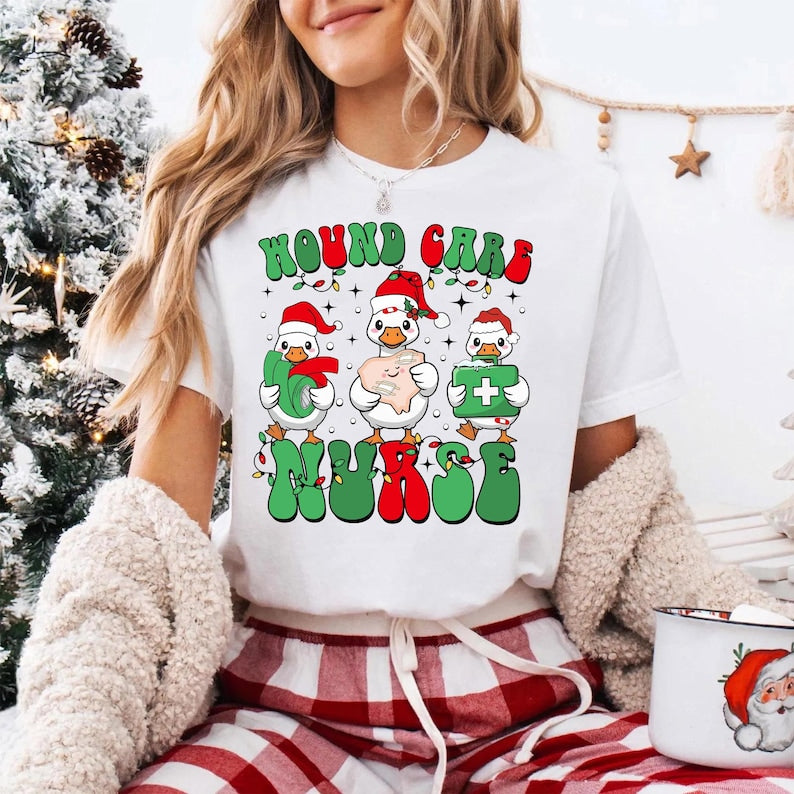 Christmas Wound Care Nurse Shirt, Xmas Wound Care Sweatshirt, Nursing Student Sweater