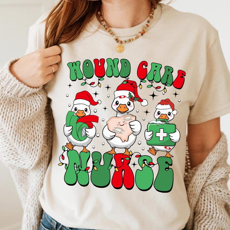 Christmas Wound Care Nurse Shirt, Xmas Wound Care Sweatshirt, Nursing Student Sweater