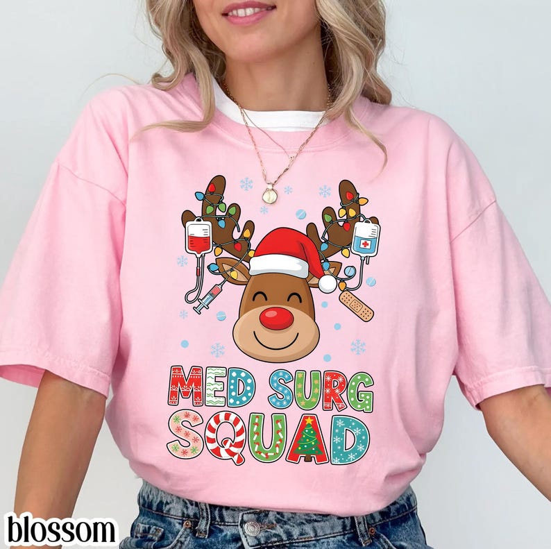 Med-Surg Nurse Christmas Shirt, Med Surg Tech Crewneck Sweatshirt