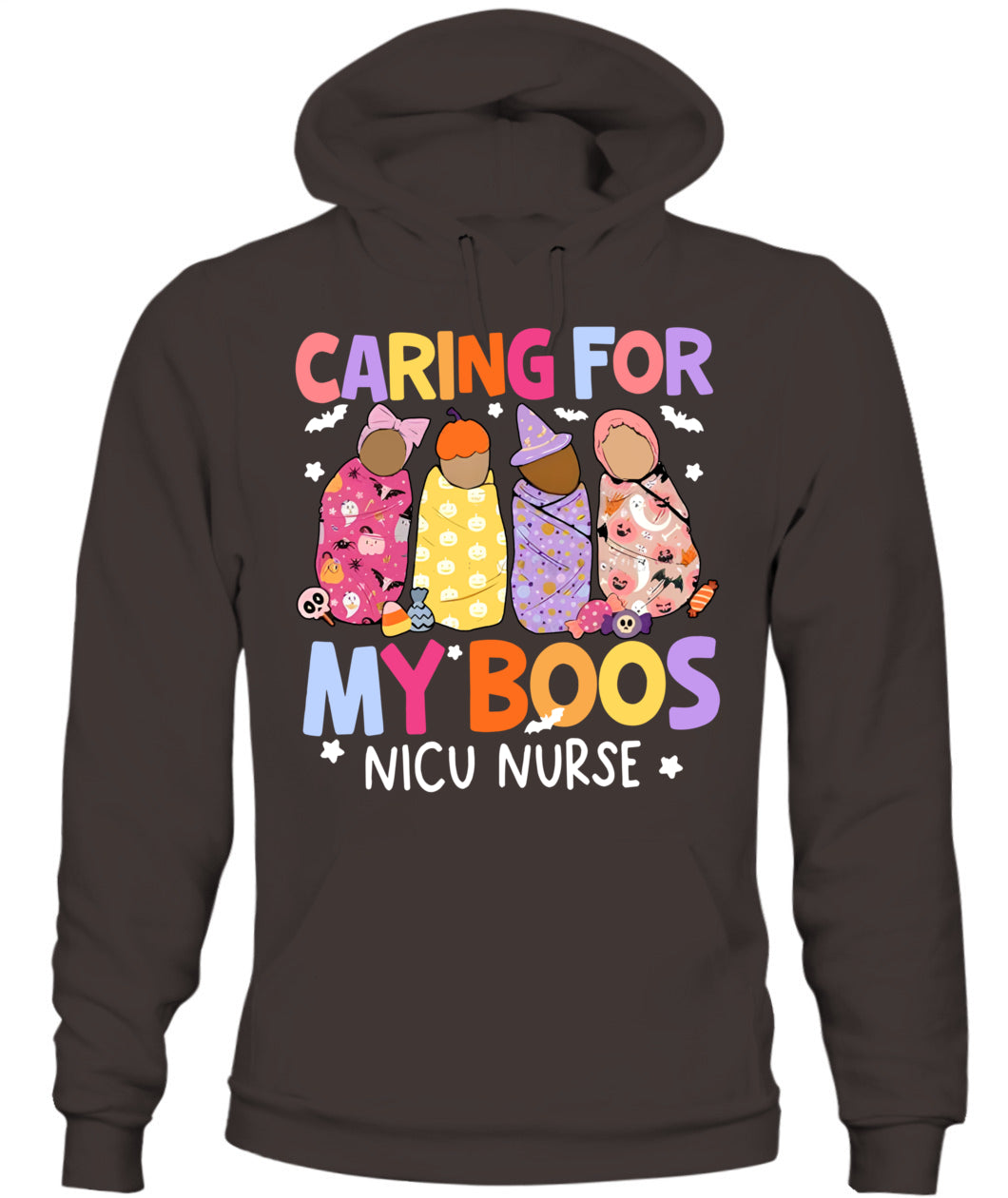 Groovy Caring For My Boos NICU Nurse Appreciation Halloween T-shirt