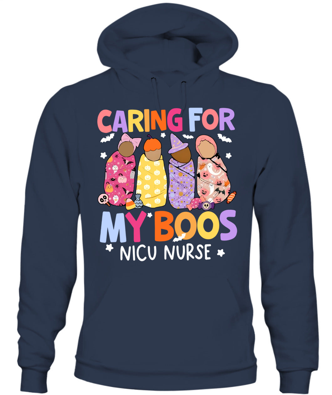 Groovy Caring For My Boos NICU Nurse Appreciation Halloween T-shirt