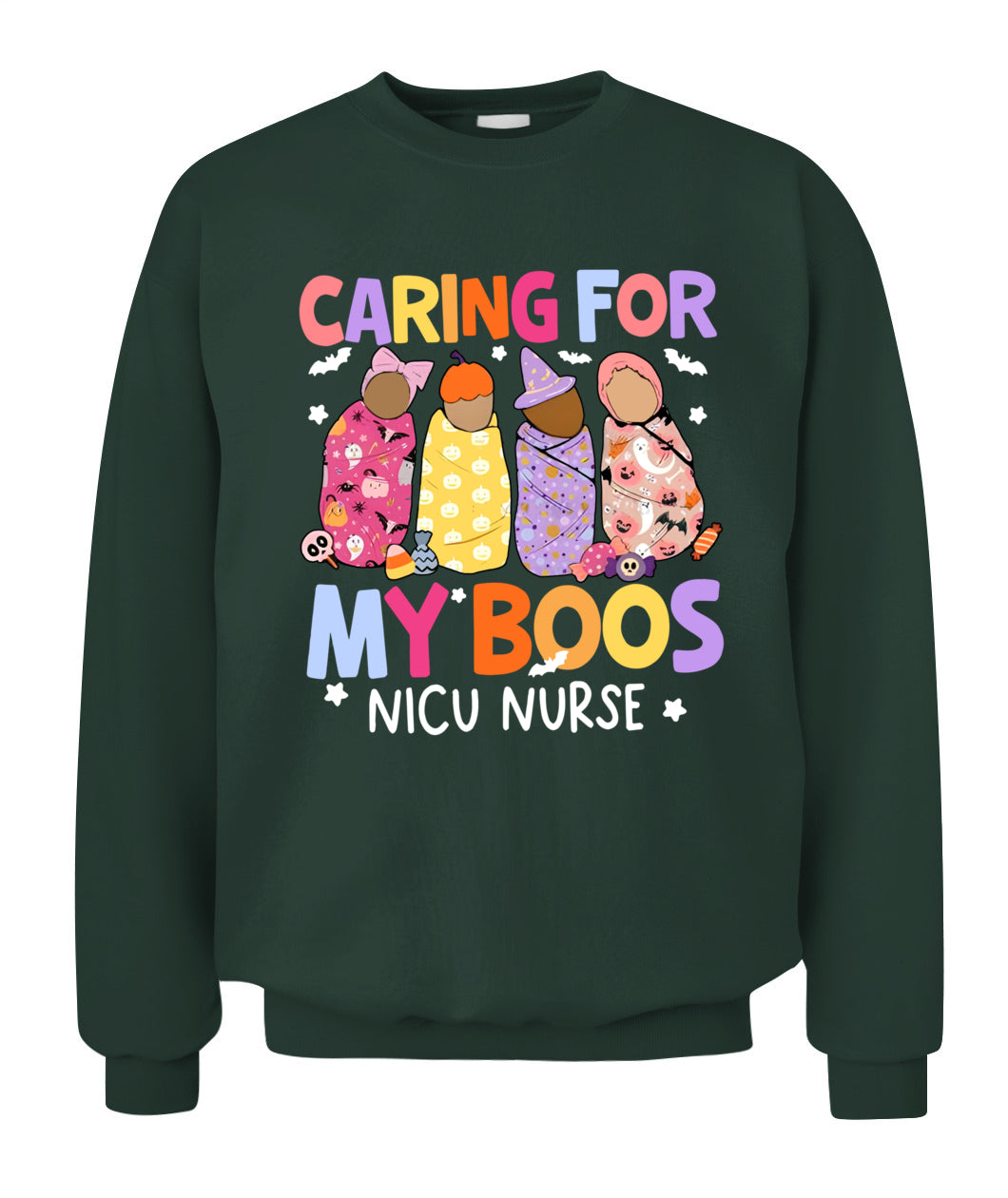 Groovy Caring For My Boos NICU Nurse Appreciation Halloween T-shirt