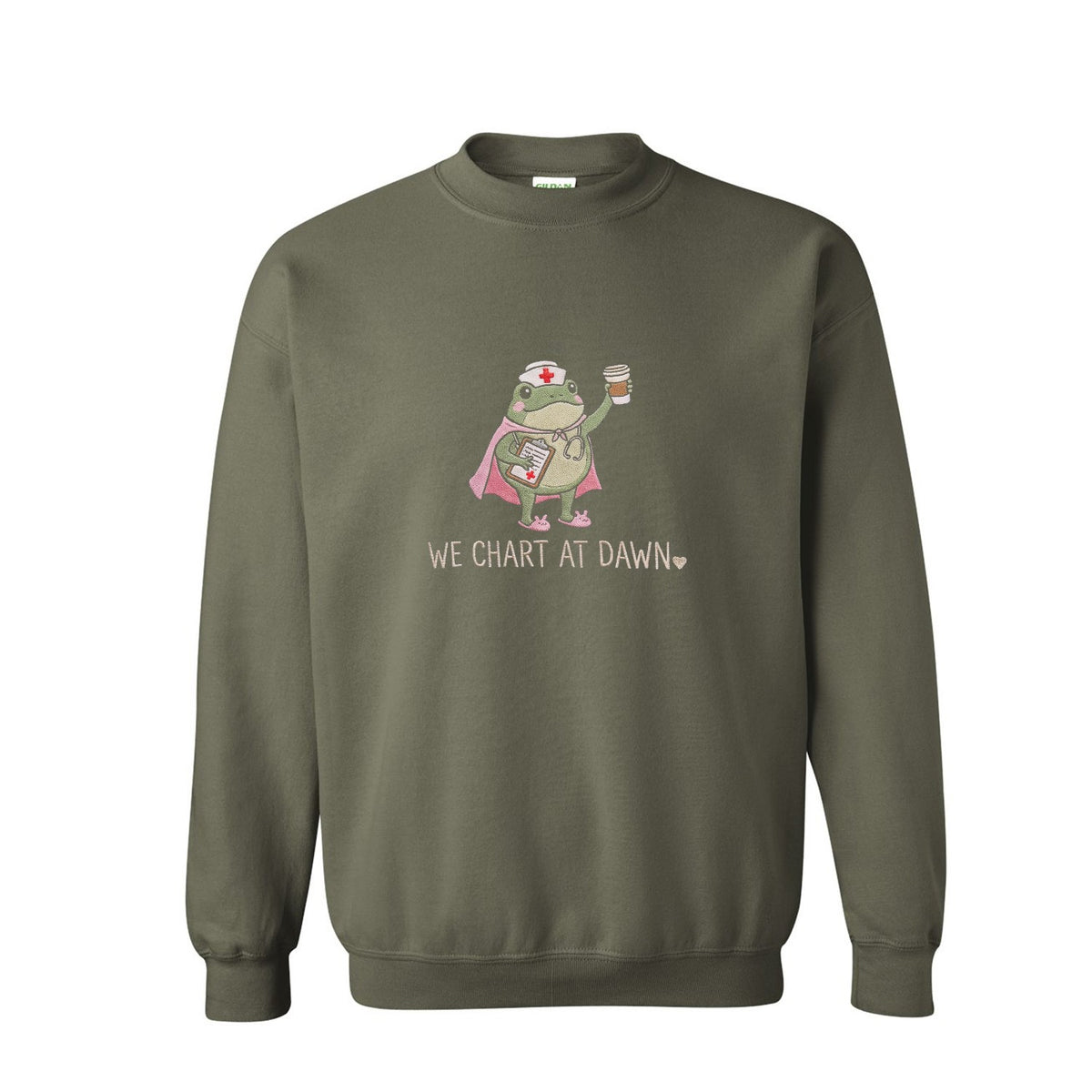 e2s-variant:Unisex Sweatshirt|Military Green