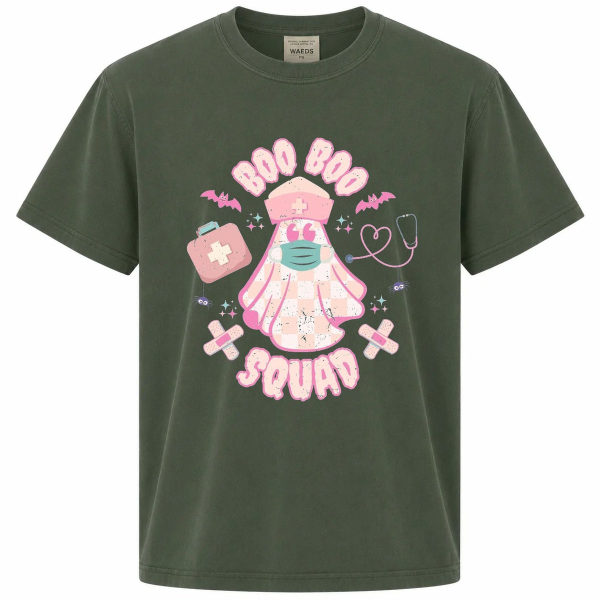 e2s-variant:Comfort Colors T-shirt|Moss