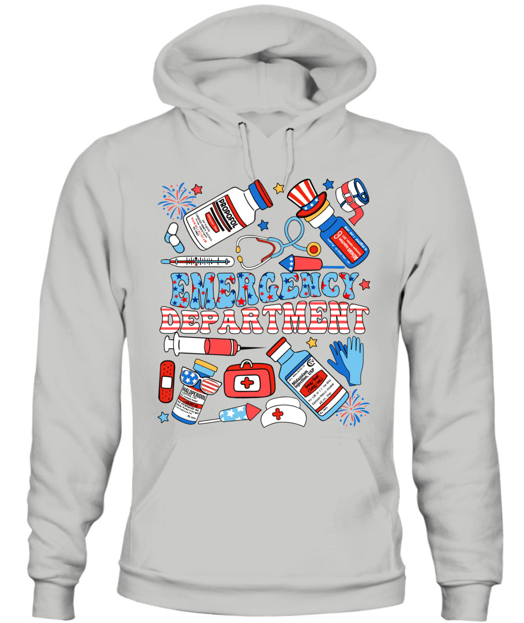 Emergency Department 4th of July ER ED Emergency Room Nurse Shirt