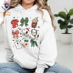 Cute Dog Snoop Nurse Christmas Sweatshirt For Nurse