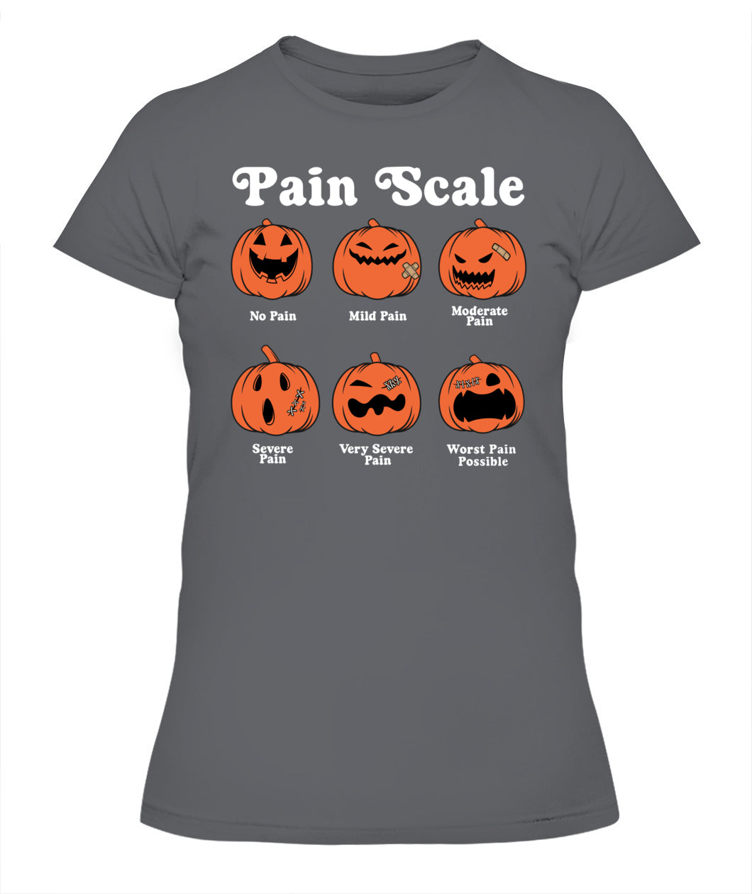 Pain Scale Pumpkin Pain Assessment Trauma Nurse Halloween Shirts