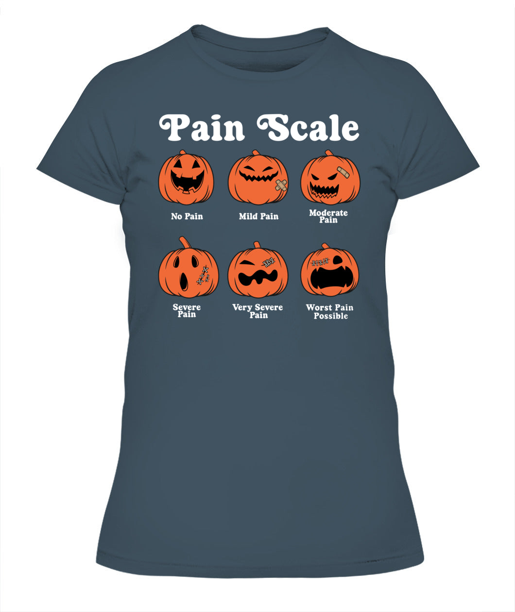Pain Scale Pumpkin Pain Assessment Trauma Nurse Halloween Shirts