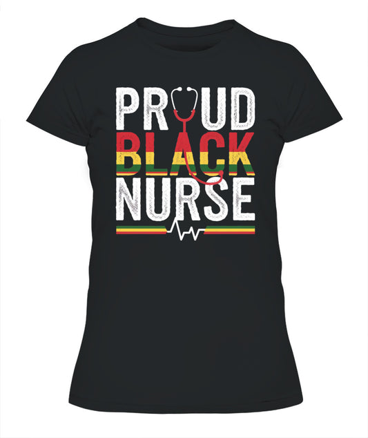 Funny Proud Black Nurse Black History Month Nurse Women Dope Shirt