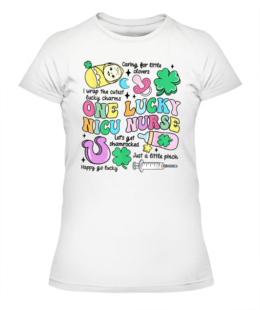 Irish NICU Nurse St Patrick Day Neonatal Intensive Care Unit Shirt